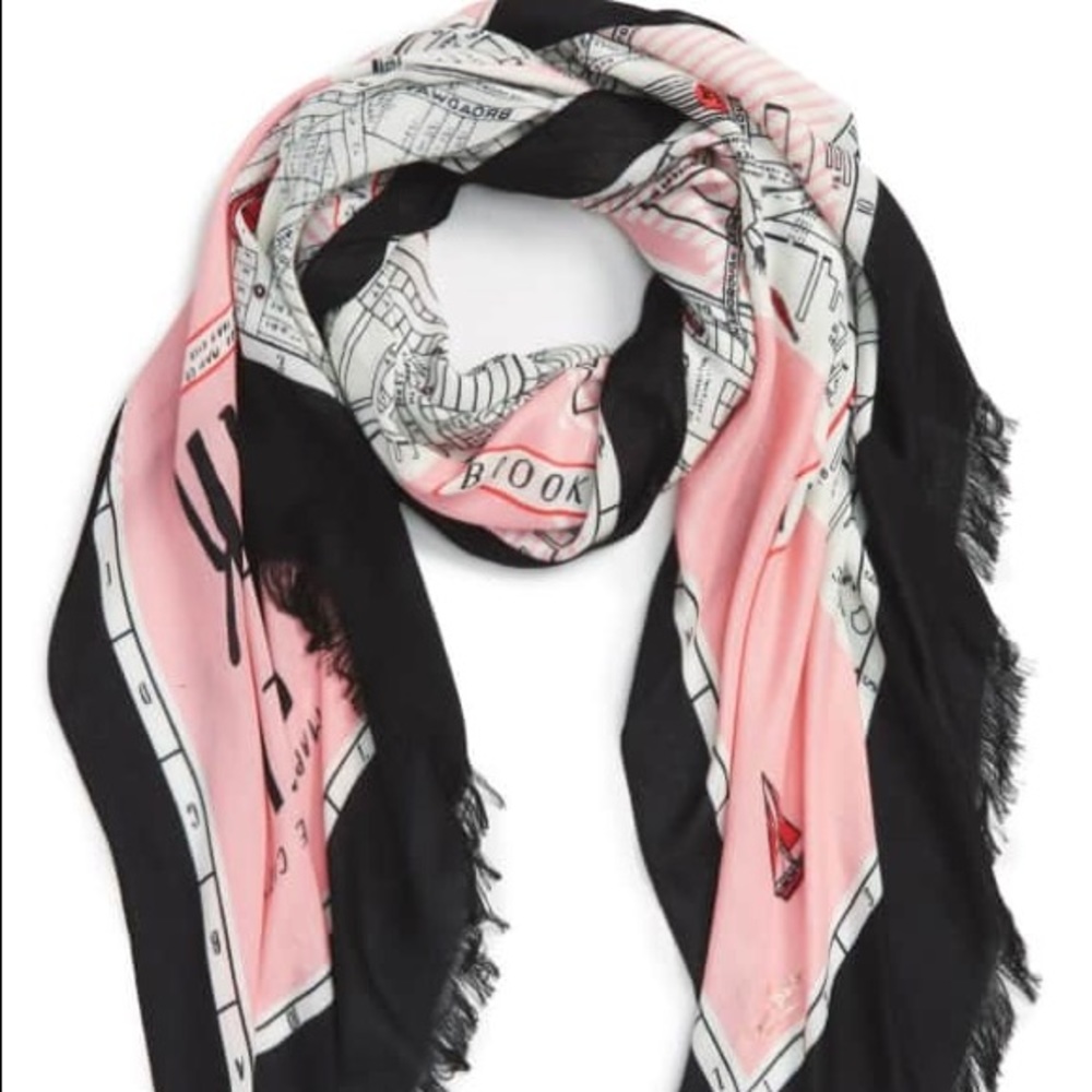 Kate Spade New York Map Scarf✨New w/ Tags!